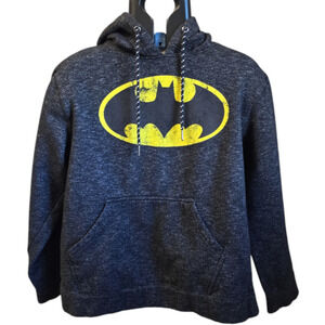 Batman Hoodie Sweatshirt Black Yellow Size Medium